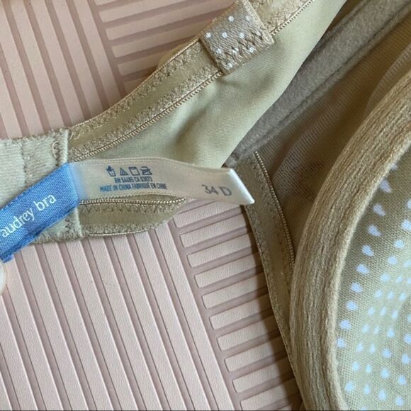 Aerie Bra Light Beige / Nude Strapless Audrey 34D Casual Classic Essentials Cute - Picture 4 of 5